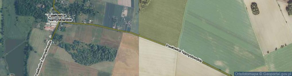 Zdjęcie satelitarne Pawłowice Namysłowskie ul.